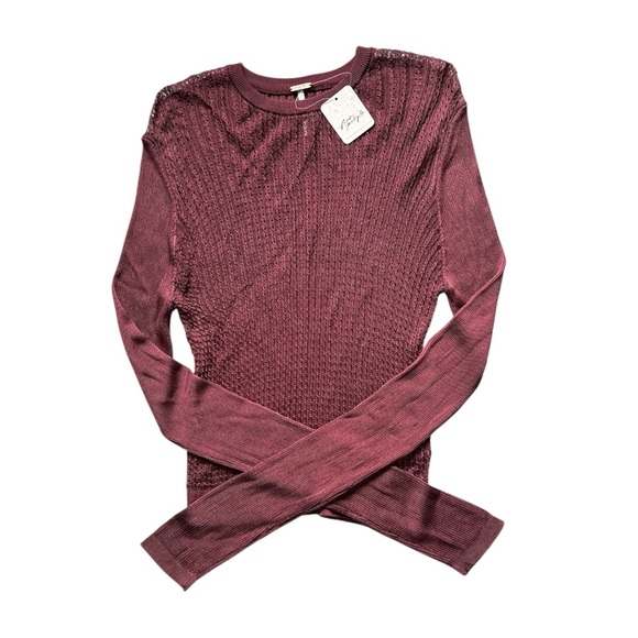 FREE PEOPLE H20 Crew Pullover MEDIUM  NWT - Picture 3 of 8